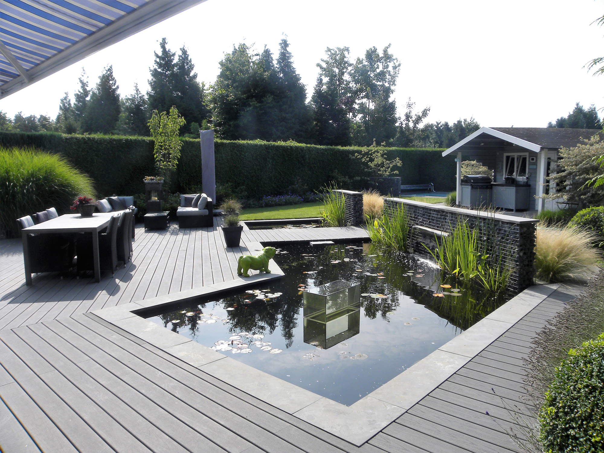 moderne tuin siervijver essen